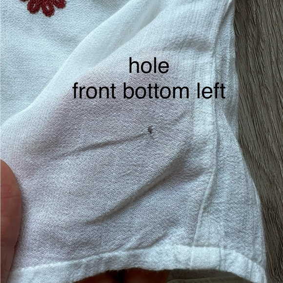 274 Anthropologie Meadow Rue Embroidered Mock Neck Back Buttons Blouse size 2 - Picture 16 of 16